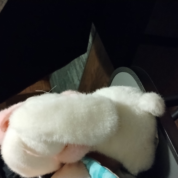 ✓Wishpets Pink  And White Easter Bunnies Hugging Rabbits Stuffed Animal Plush 8" - Picture 6 of 15